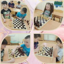 Воспитанники УК 3 &quot;Сказка&quot; ЦО 44 учатся играть в шахматы.